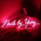 Nails By Yamy Red Neon Sign