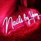 Nails By Yamy Red Neon Sign