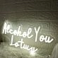 Alcohol You Later White Neon Sign