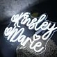 Kinsley Marie White Neon Sign