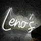 Lenos White Neon Sign