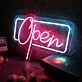 Red Open Custom Neon Sign