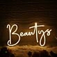 Beautys Yellow LED Neon Sign