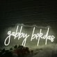 Gabby Bekdas White LED Neon Sign