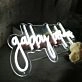 Gabby Bekdas White LED Neon Sign