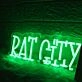 Rat City Green Neon Sign