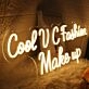 Cool VC Fashion Make Up Yellow Neon Sign