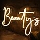 Beautys Yellow Neon Sign