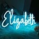 Elisabeth Blue LED Neon Sign