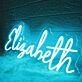 Elisabeth Blue LED Neon Sign