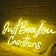 Just Beeyou Creations Yellow Neon Sign