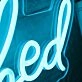Body Snatched By Rose Blue Neon Sign