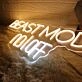 Beast Mode On Off Yellow Neon Sign