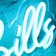 Ms Bills Blue Neon Sign