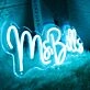 Ms Bills Blue Neon Sign