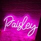 Paisley Pink Neon Sign