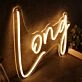 Long Yellow Neon Sign