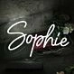 Sophie White Neon Sign