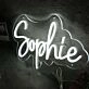 Sophie White Neon Sign