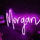 Morgan Purple Neon Sign