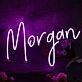 Morgan Purple Neon Sign