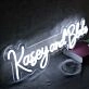 Kasey And Blake White Neon Sign