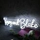 Kasey And Blake White Neon Sign