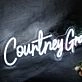 Countney Grace White Neon Sign