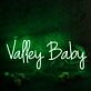 Valley Baby Green Neon Sign