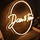 Dan And Tori Yellow Neon Sign