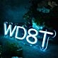 WD8T Blue Neon Sign