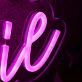 Natalie Purple Neon Sign