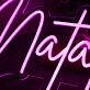 Natalie Purple Neon Sign