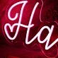 Hanna Red Neon Sign