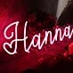 Hanna Red Neon Sign
