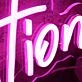 Inspiration Purple Neon Sign