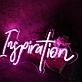 Inspiration Purple Neon Sign