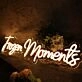 Frozen Moments Yellow Neon Sign