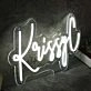 Krissy C White Neon Sign