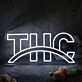 THC White Neon Sign