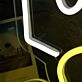VIP Section Yellow Neon Sign