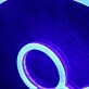 Share Button Blue Neon Sign