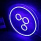 Share Button Blue Neon Sign