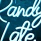 Randys Late Night Lounge Blue Neon Sign