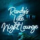 Randys Late Night Lounge Blue Neon Sign