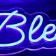 Blessed Blue Neon Sign