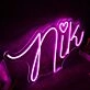 Nik Pink Neon Sign