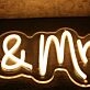 Mr And Mrs Yellow Neon Sign