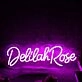 Delilah Rose Purple Neon Sign