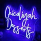 Chicaliyah Desserts Blue Neon Sign
